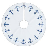 Anker-Grenze Polyester Weihnachtsbaumdecke (Vorderseite)