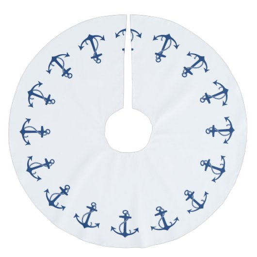 Anker-Grenze Polyester Weihnachtsbaumdecke (Vorderseite)