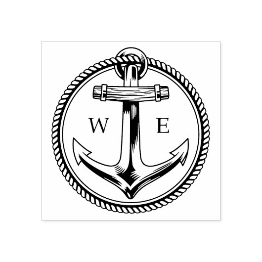 Anker Gummistempel (Prägung)