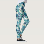 Anker-Herringbone Blau Leggings (Rechts)