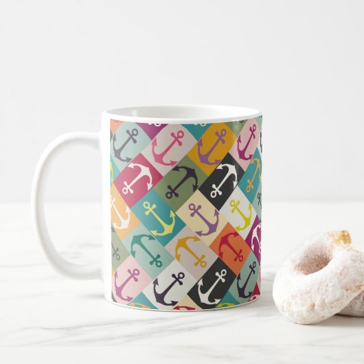 Anker-Herringbone-Mana Kaffeetasse (Mit Donut)