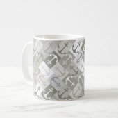 Anker-Herringbone-Mono Kaffeetasse (Vorderseite Links)