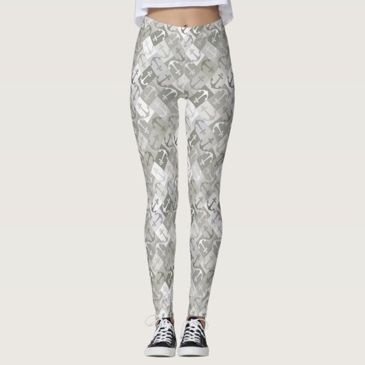 Anker-Herringbone-Mono Leggings (Vorderseite)