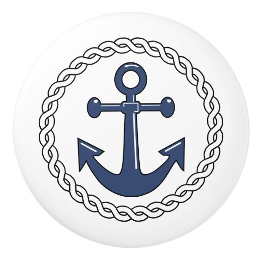 Anker im Papst Keramikknauf (Vorderseite)