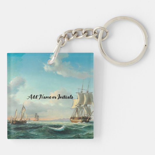 "Anker im Sturm Schlüsselanhänger (Rückseite)