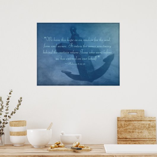 Anker in der US-Schrift Poster (Küche)