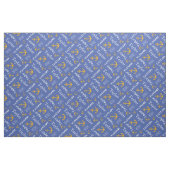 Anker individuelle Name Gold blauer nautischer Tex Stoff (Fat Quarter (45,7 x 55,9 cm))