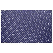 Anker individuelle Name Marine blaue nautische Tex Stoff (Fat Quarter (45,7 x 55,9 cm))
