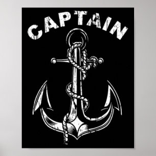 Anker Kapitän des Bootes  Poster