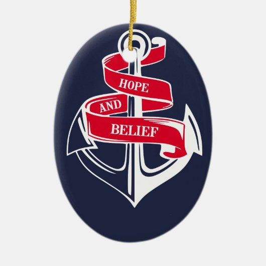 Anker Keramik Ornament (Vorne)