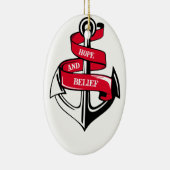 Anker Keramik Ornament (Rechts)