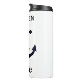 Anker, Kette, personalisiert Thermosbecher (Nach rechts gedreht)