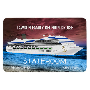 Anker-Kreuzfahrt-Schiff Stateroom Magnet
