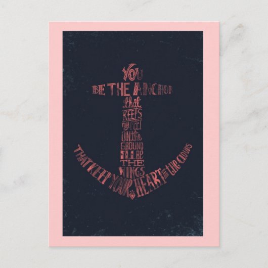 Anker lichten postkarte (Vorderseite)