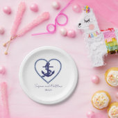 Anker Liebe Nautical Wedding Paper Teller (Party)
