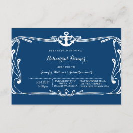 Anker-Marine-Blau-Proben-Abendessen-Einladungen Einladung
