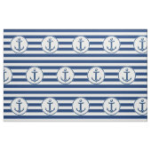 Anker-Marine-Blau-Weiß-Streifen Stoff (Fat Quarter (45,7 x 55,9 cm))