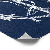 Anker-Marinedruck Poster (Ecke)
