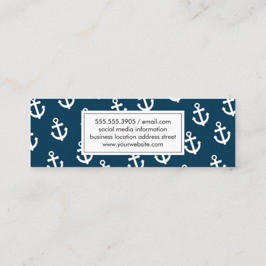 Anker Mini Visitenkarte (Rückseite)