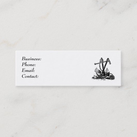 Anker Mini Visitenkarte (Vorderseite)