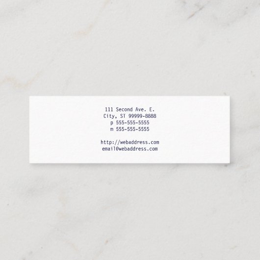 Anker Mini Visitenkarte (Rückseite)