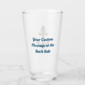 Anker mit Kette Glas (Rückseite)