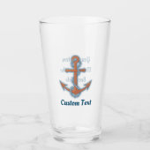 Anker mit Kette Glas (Vorderseite)