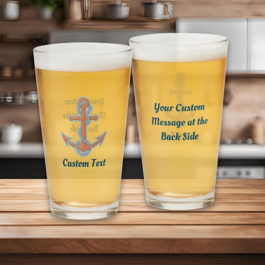 Anker mit Kette Glas