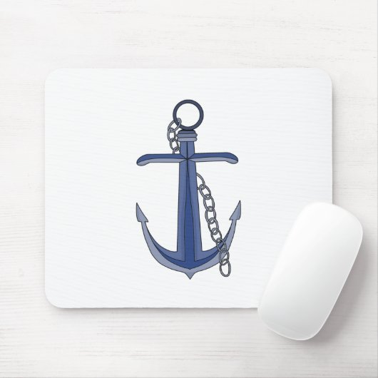 Anker mit Kette Mousepad (Mit Mouse)