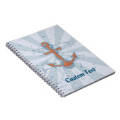 Anker mit Kette Notizblock (Rechte Seite)