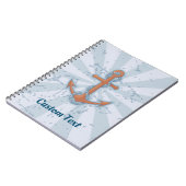 Anker mit Kette Notizblock (Linke Seite)