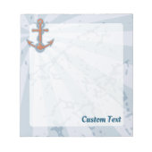 Anker mit Kette Notizblock (Vorderseite)