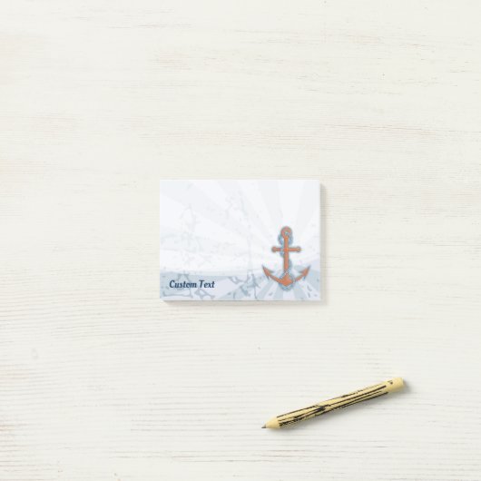 Anker mit Kette Post-it Klebezettel (Auf Schreibtisch)