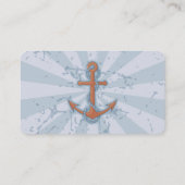 Anker mit Kette Visitenkarte (Rückseite)