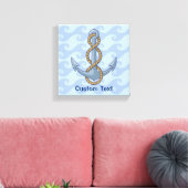 Anker mit Seil Leinwanddruck (Insitu (Wohnzimmer))