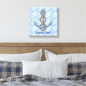 Anker mit Seil Leinwanddruck (Insitu (Schlafzimmer))