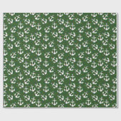 Anker mit Weihnachtsbeleuchtung Nautic Geschenkpapier (Flach)