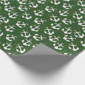 Anker mit Weihnachtsbeleuchtung Nautic Geschenkpapier (Ecke)