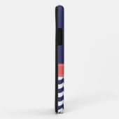 Anker mit Wellen und individueller Name in der Case-Mate iPhone Hülle (Hinten/Rechts)