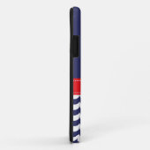 Anker mit Wellen und individueller Name in der Case-Mate iPhone Hülle (Hinten/Rechts)