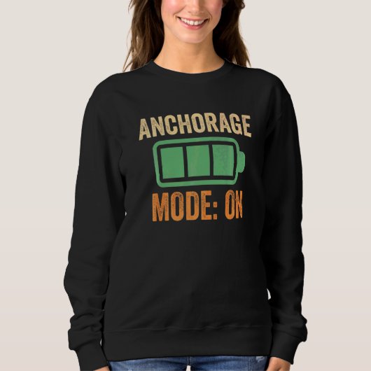Anker-Modus auf Batterie Sweatshirt (Vorderseite)