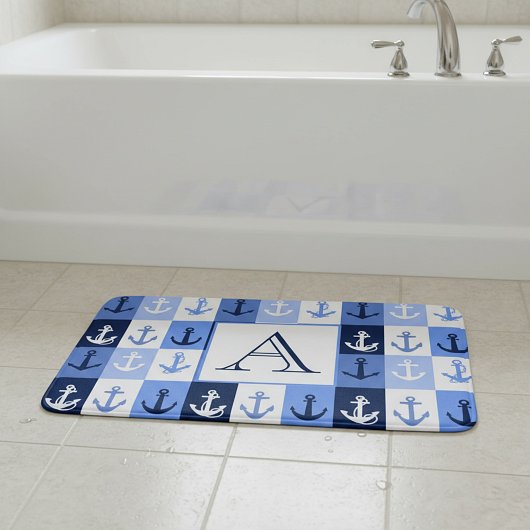 Anker Monogramm Badematte