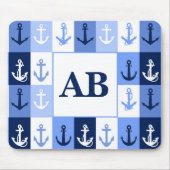 Anker-Monogramm-Mauspad Mousepad (Vorne)