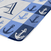 Anker Monogramm Schneidbrett Schneidebrett (Ecke)