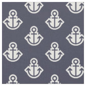 Anker-Muster-Gewebe in der Marine und im Weiß Stoff (Nahaufnahme)