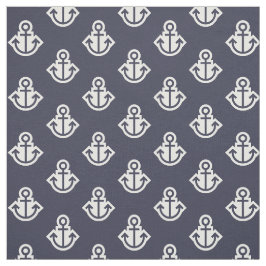 Anker-Muster-Gewebe in der Marine und im Weiß Stoff