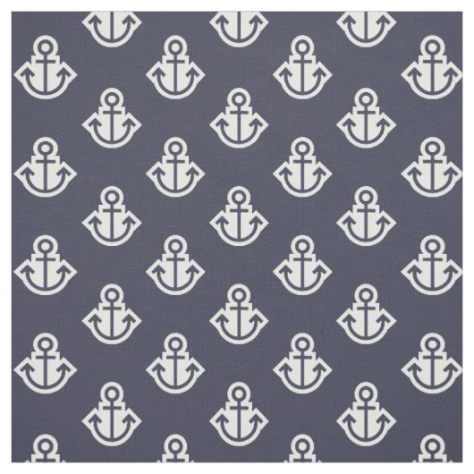 Anker-Muster-Gewebe in der Marine und im Weiß Stoff (Muster)