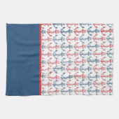 Anker-Muster Handtuch (Horizontal)