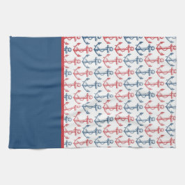 Anker-Muster Handtuch