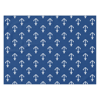Anker-Muster in Marineblau Tischdecke